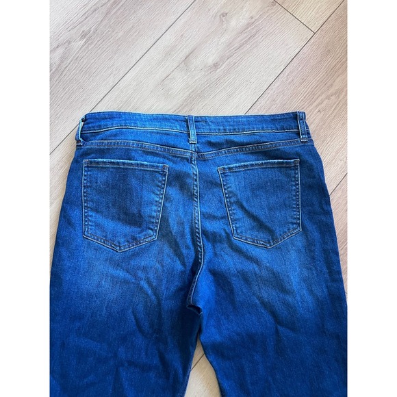 Kut from the Kloth Kelsey Fab Ab High Rise Ankle Flare Jeans Dark Wash S 14 X123 - Picture 7 of 7